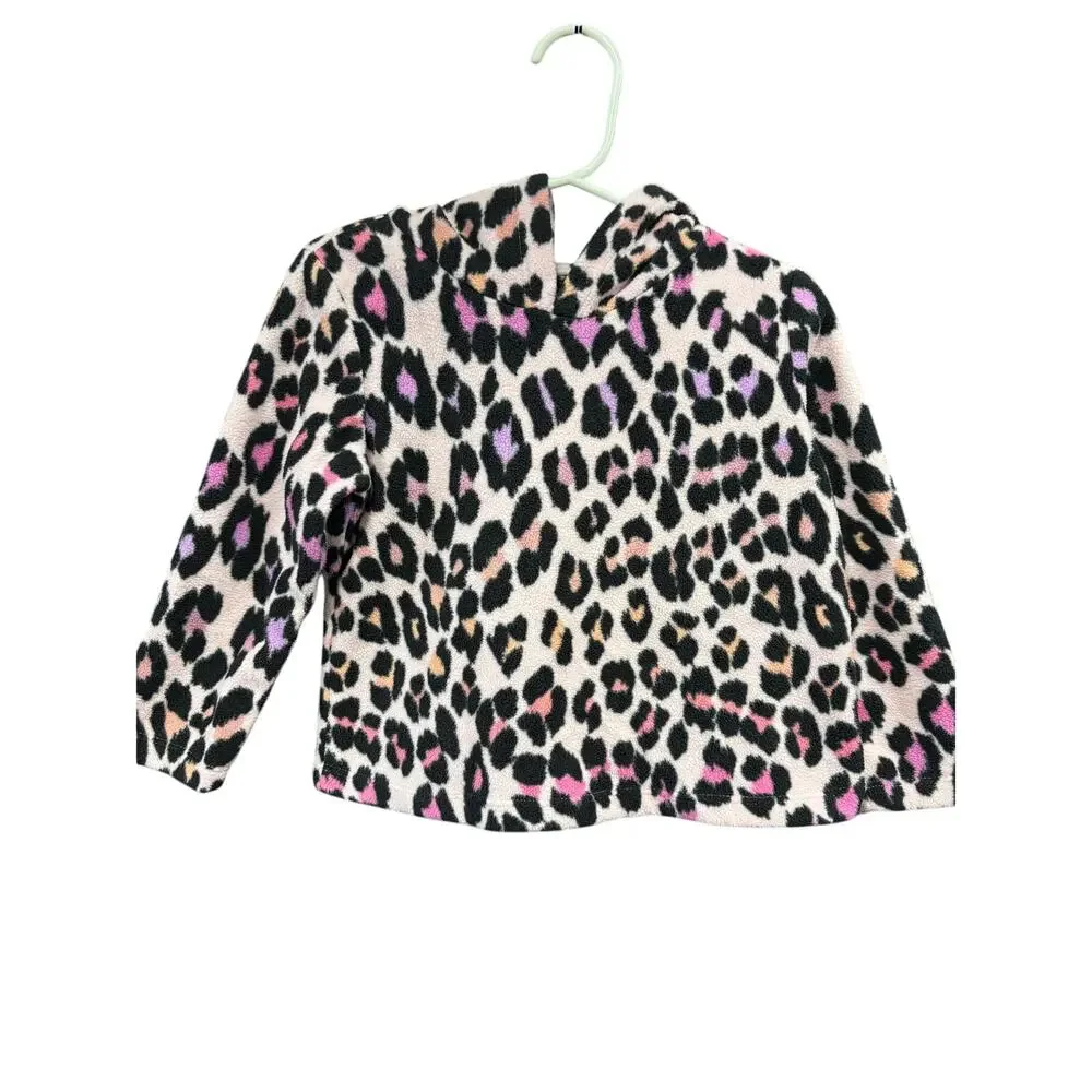 Pink Animal Print Hoodie - The Children's Place - 18-24mo